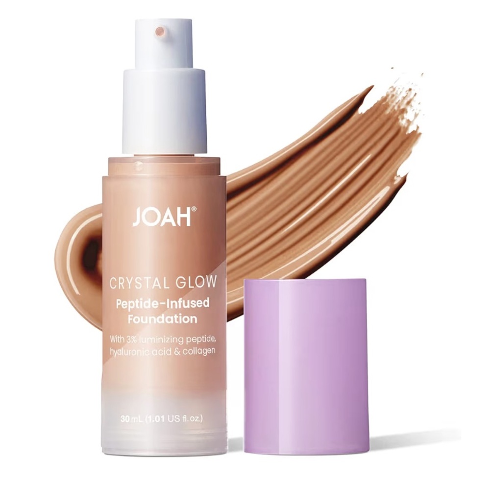 JOAH Crystal Glow Peptide Foundation Light to Medium Neutral Undertones MN010